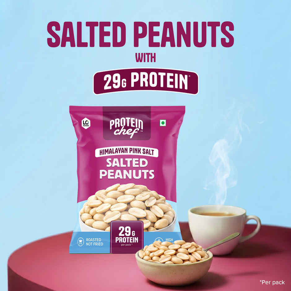 Protein Chef Himalayan Pink Salted Peanuts | Roasted Healthy Snacks