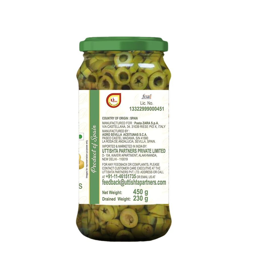 Pasta ZARA Sliced Green Olives