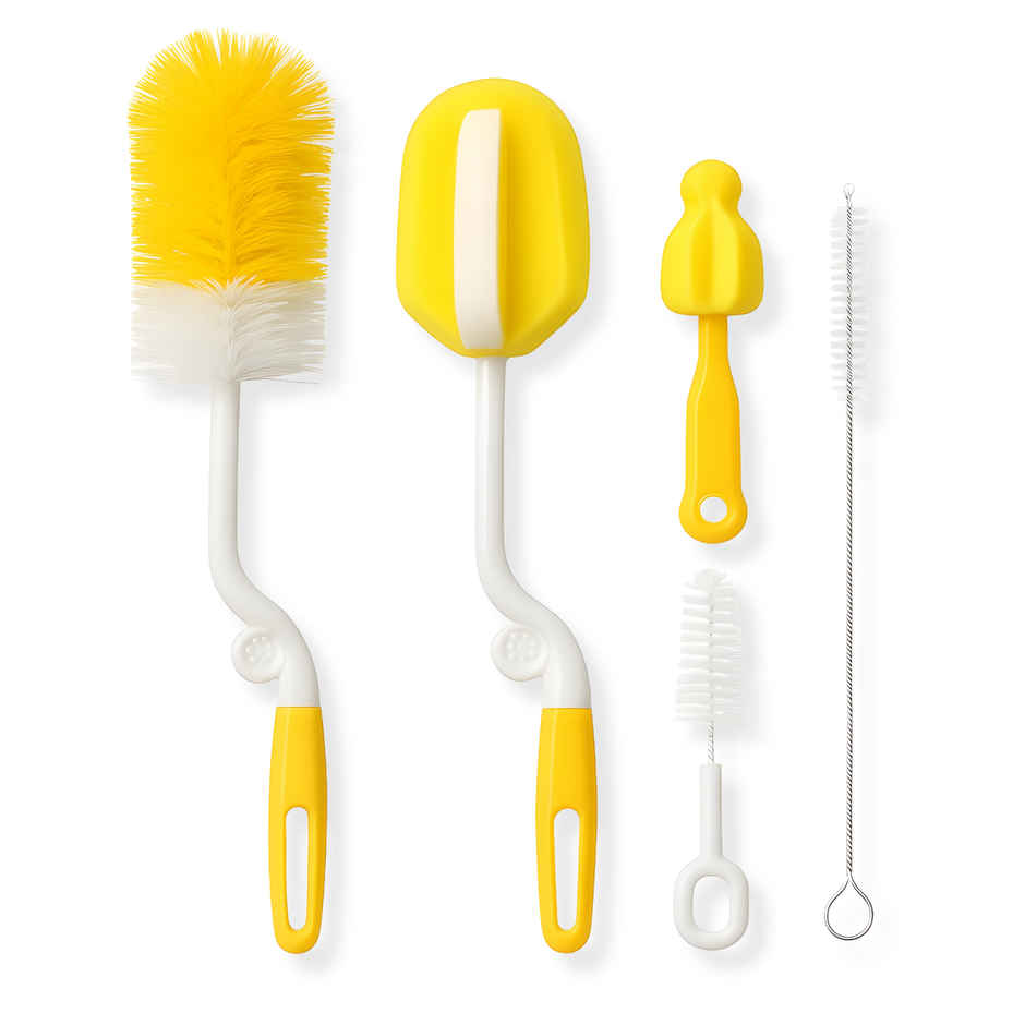 Daluci 5-in-1 Kitchen Bottle Cleaning Brush Set | Multi-Purpose Brushes for Bottles and Jars