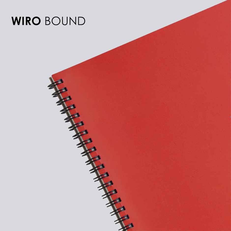 myPAPERCLIP - Neo Wiro Series NoteBook, 160 Pages, B5-Ruled-Red