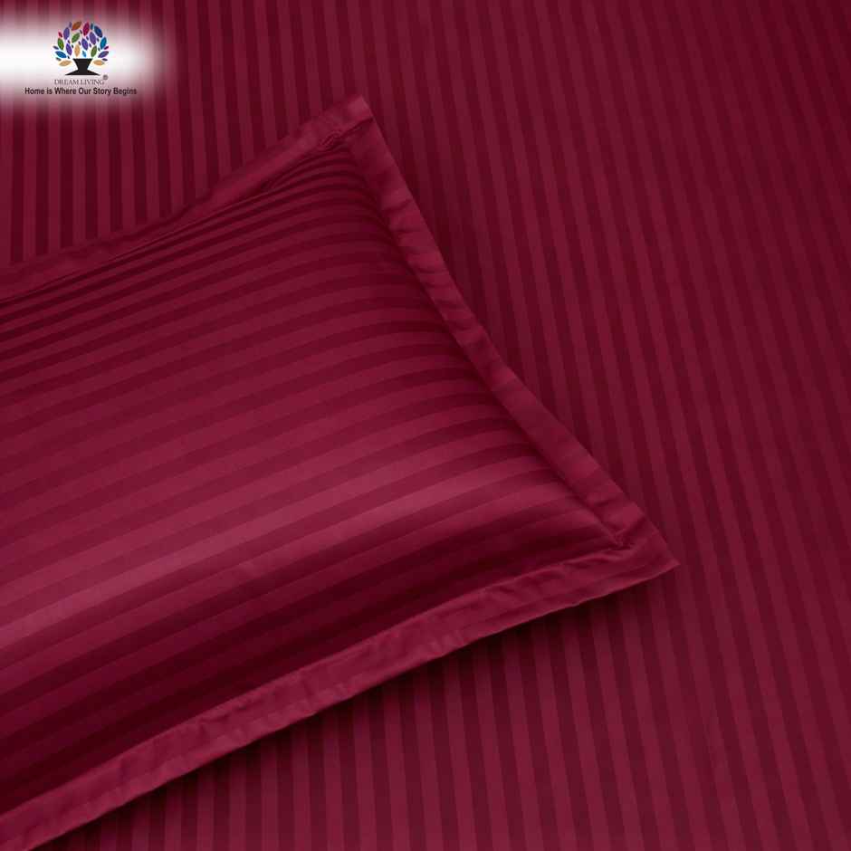Dream Living Stripe King Bedsheet Set |275 x 275 cm| With 2 Pillow Covers