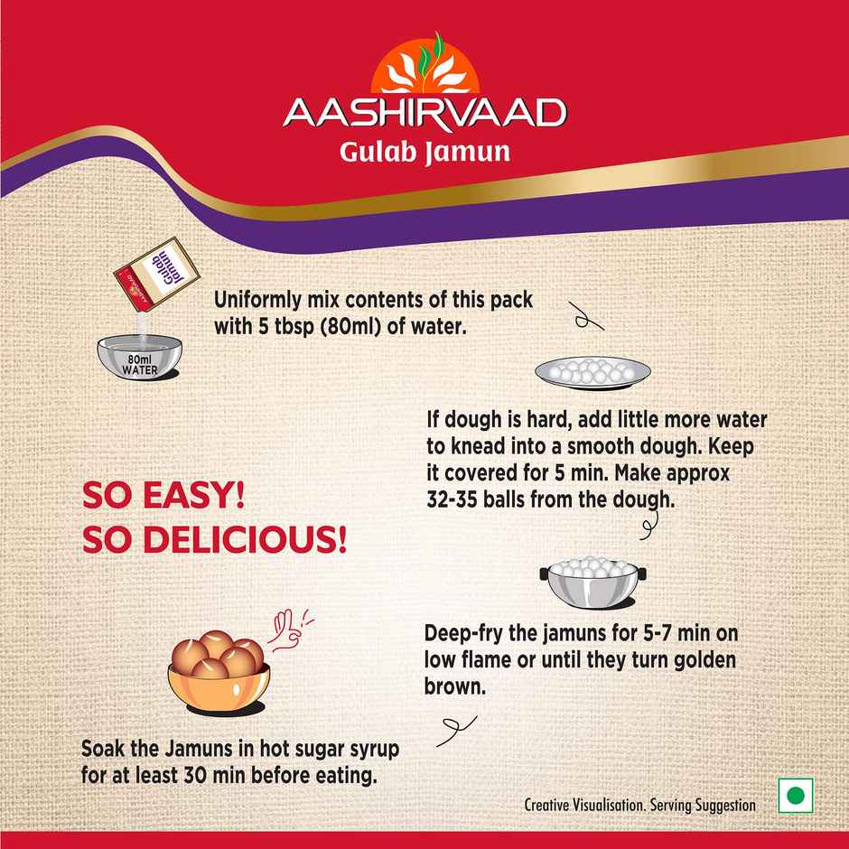 Aashirvaad Instant Mix | Gulab Jamun