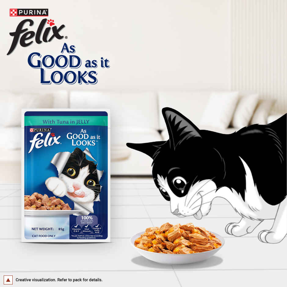Felix Tuna Jelly Wet Cat Food Adult | Complete & Balanced
