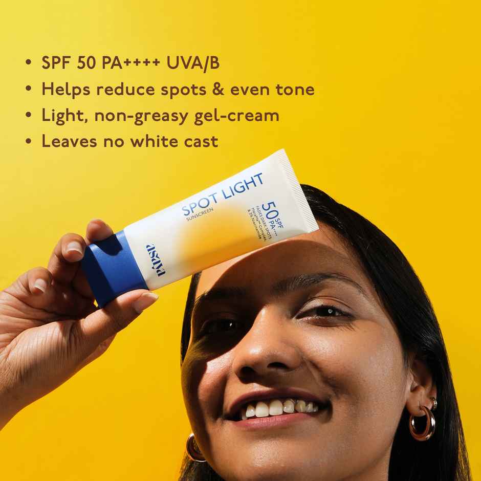 Asaya In-Vivo Tested SPF 50 PA++++ Spot Light Depigmenting Sunscreen | No White Cast