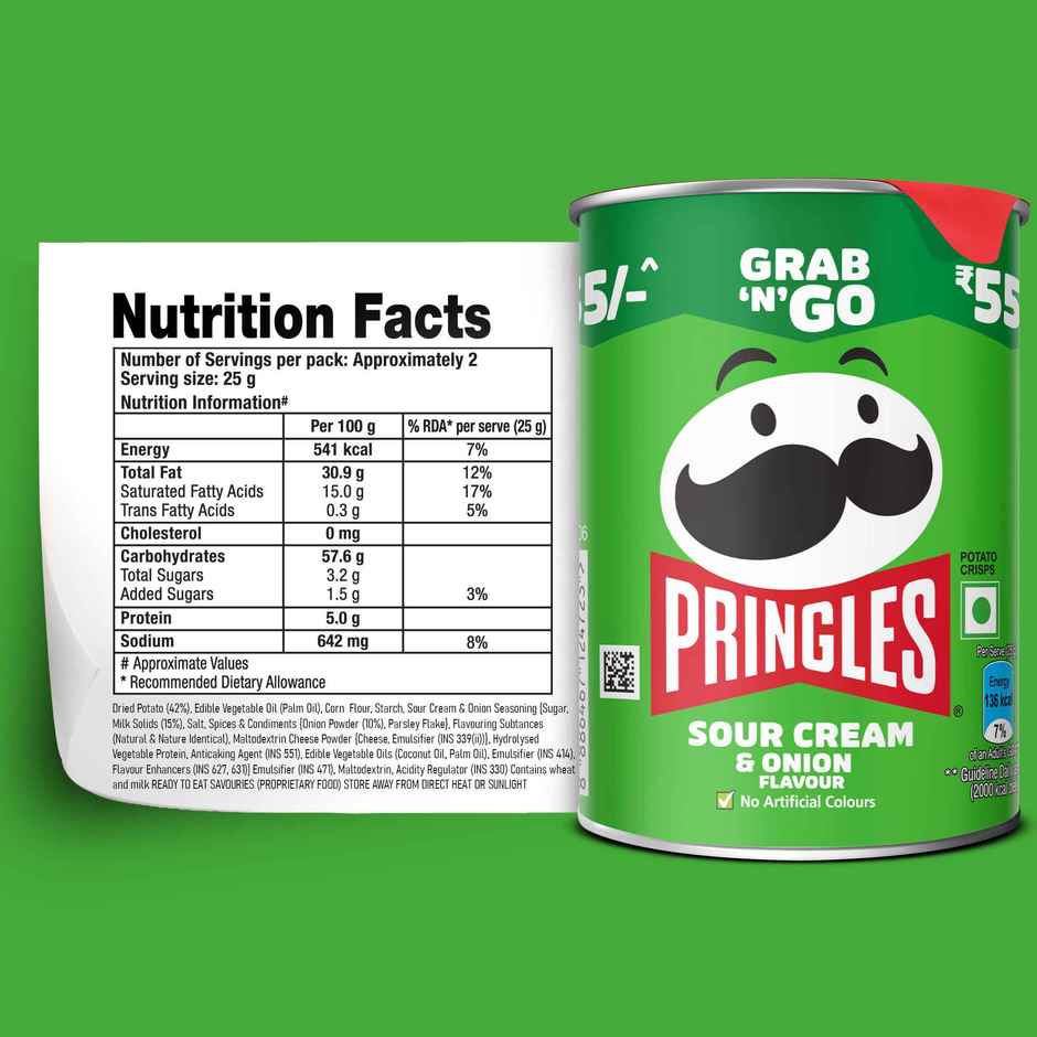 Pringles Potato Chips | Sour Cream & Onion