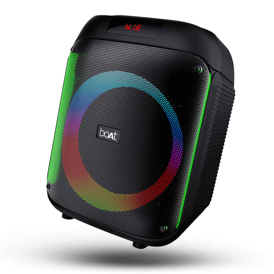 boAt PartyPal 220 Bluetooth Party Speaker w/ 80 W Signature Sound | RGB LEDs | Midnight Black