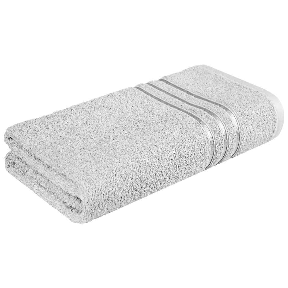 Mytrident Cotton Bath Towel | 400 GSM | Towels for Bath - Ice Grey