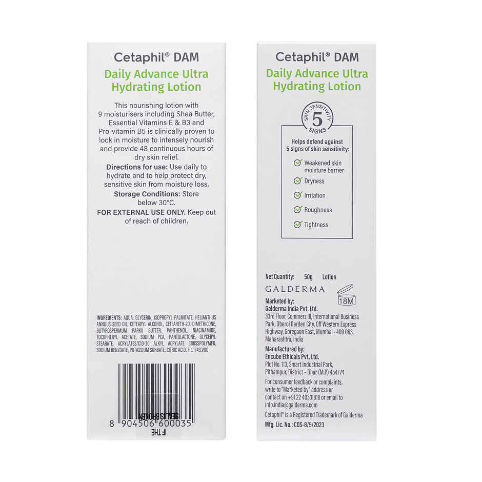 Cetaphil DAM Daily Advance Ultra Hydrating Lotion