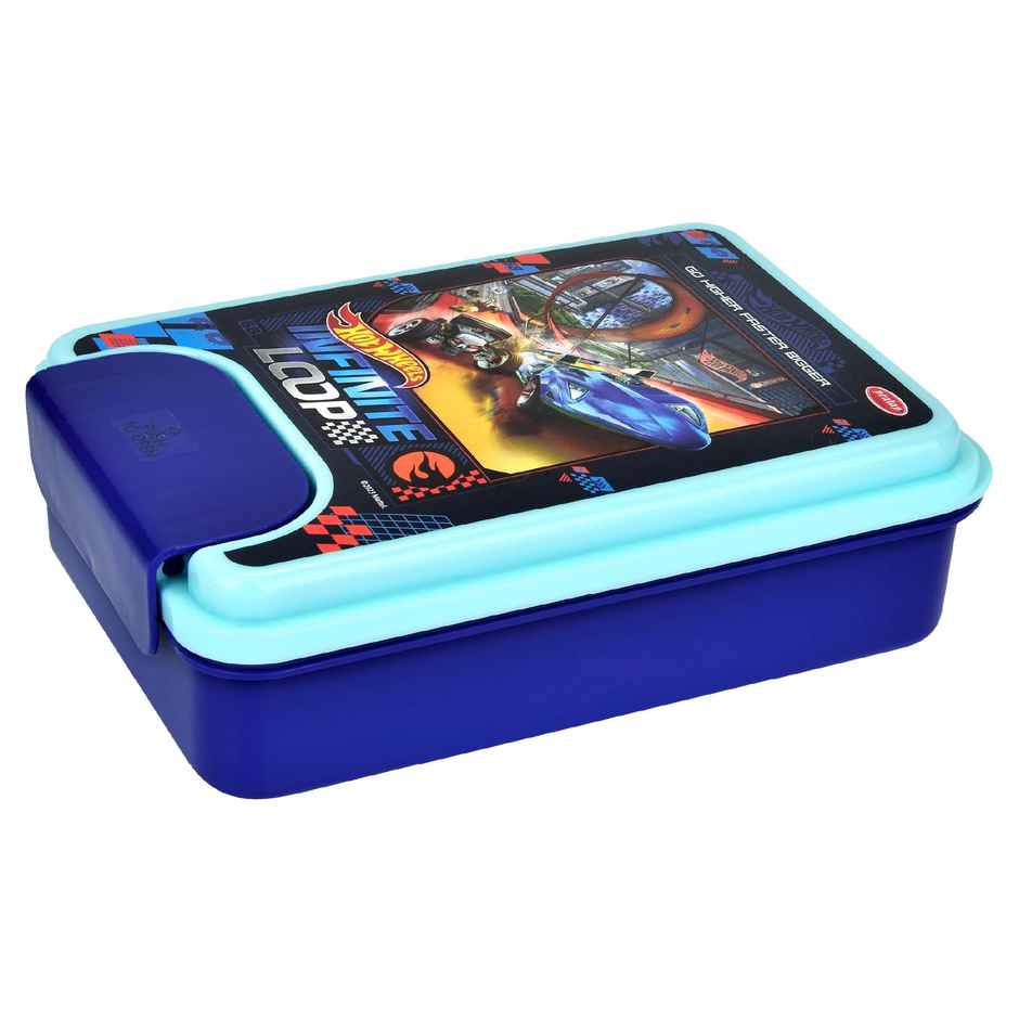 Hotwheels One Lock 950 Kids Lunch Box Airtight | Leak Proof , BPA Free | PRATAP