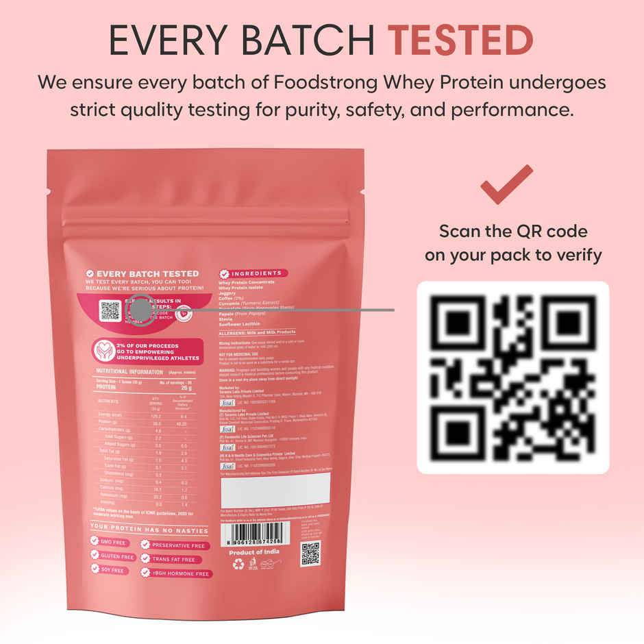 Foodstrong Whey Protein Powder Coffee