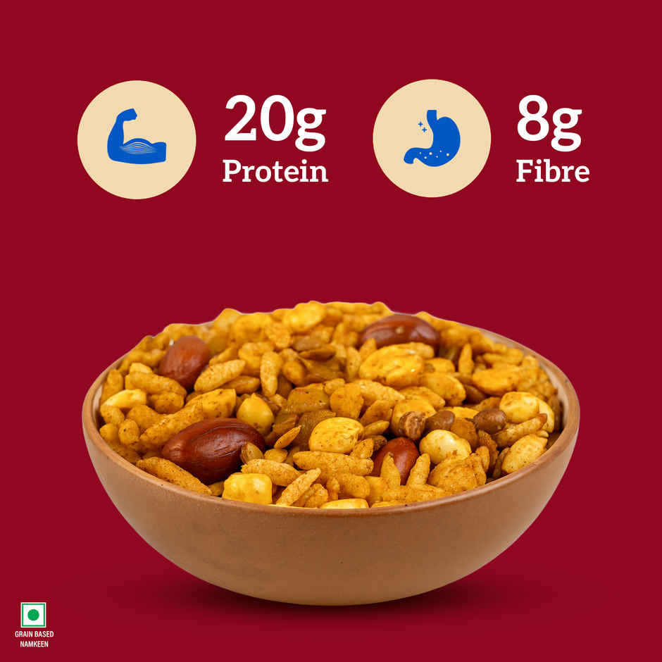 Right Shift High Protein Roasted Mix, Navrattan, No Palm Oil, 20g Protein, Not Fried, 6g Fibre