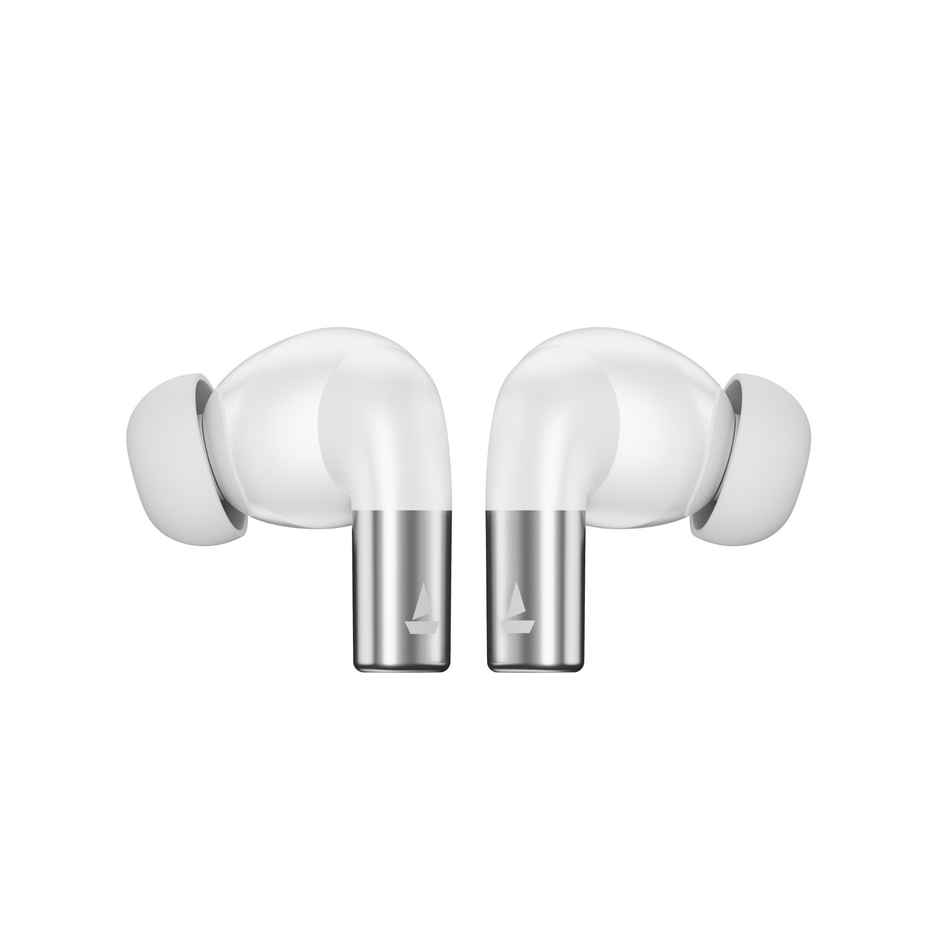 boAt Airdopes Ultra Pro TWS Earbuds | 100 Hr Playtime, Spatial Sound - 24-Bit Audio,Zinc White