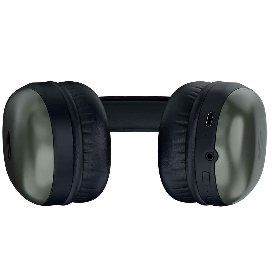 Zebronics Thunder Pro BT Headphone, Gaming Mode, ENC, Call Function, Aux, mSD, 60h (Olive Green)