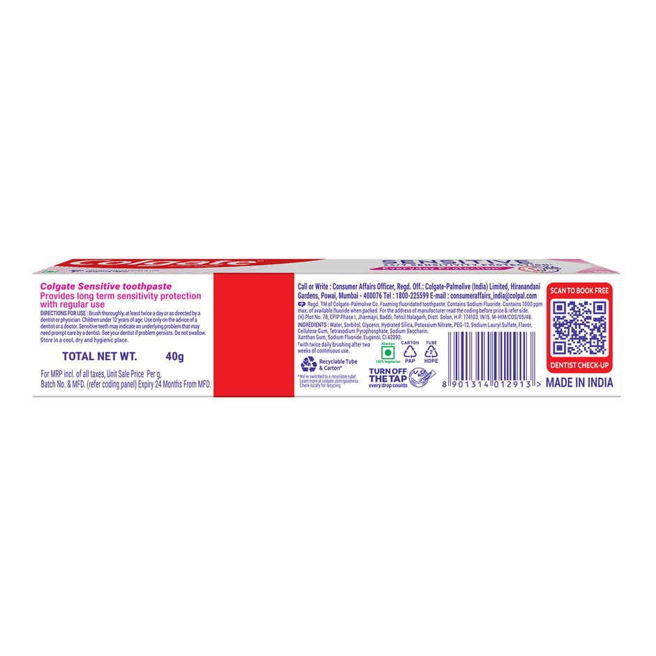Colgate Sensitive Everyday Protection Anticavity Toothpaste
