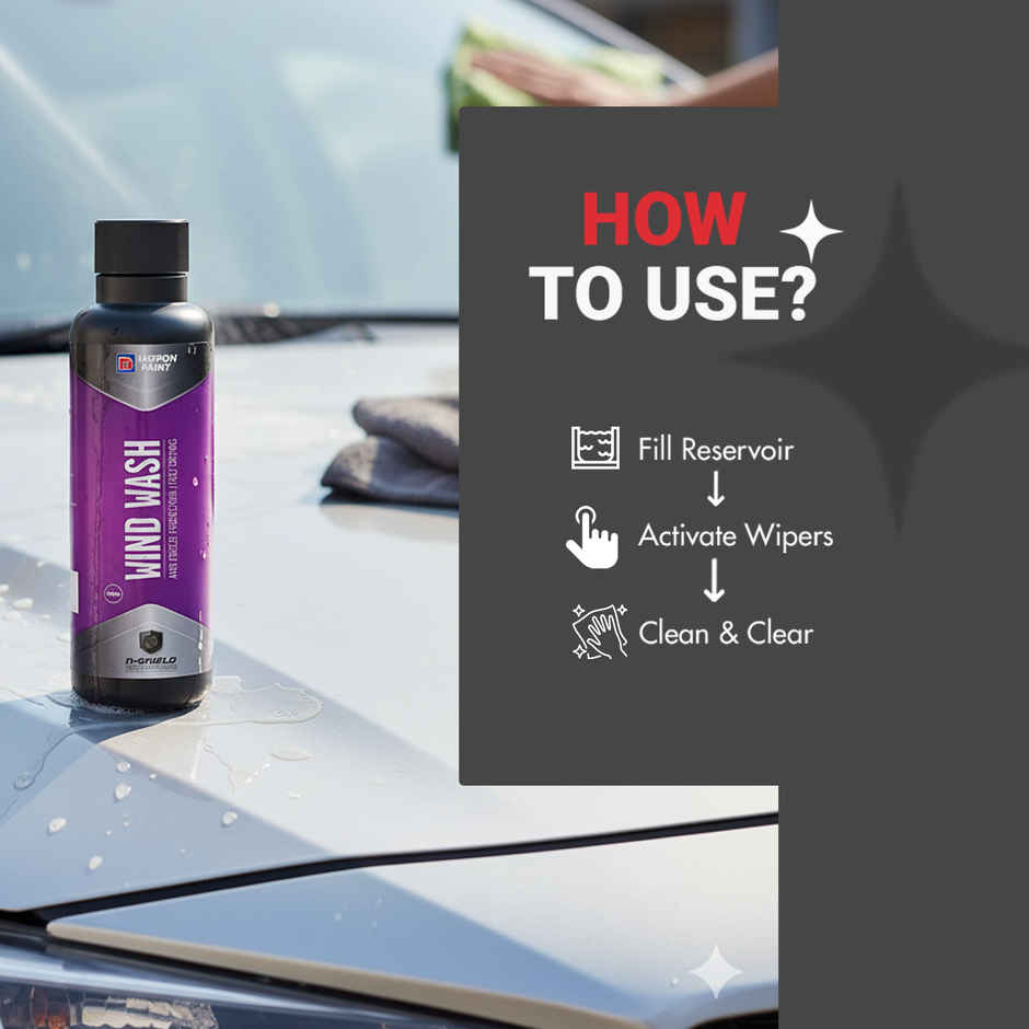 Nippon Paint n Shield Windshield Wash Dilutable Concentrate for Powerful Cleaning