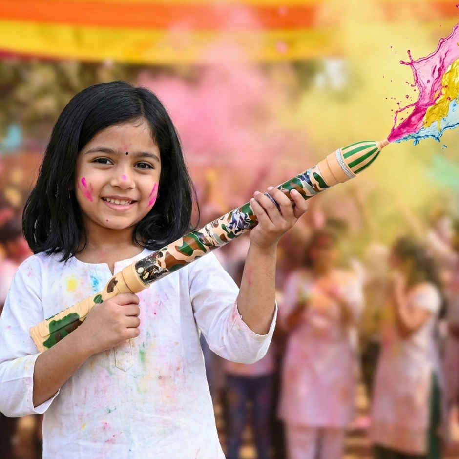 HT Army Pump Water Pichkari for Holi | 26 Inch | Tomuncle