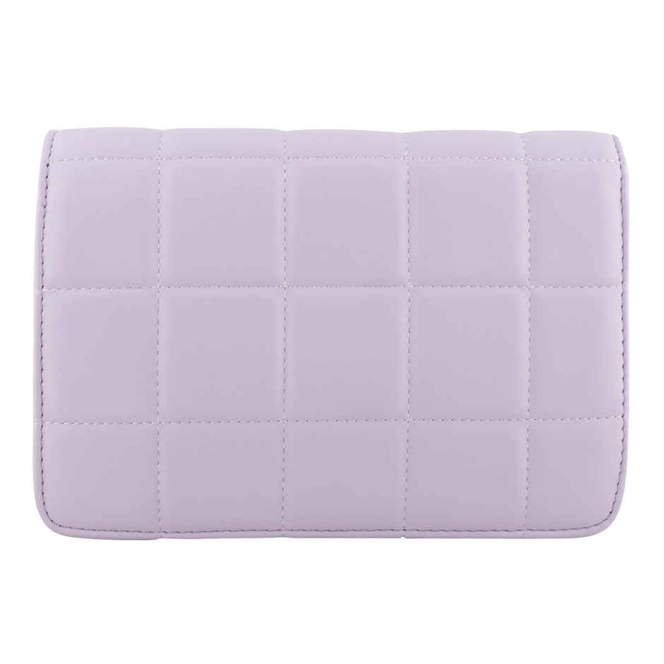 Lino Perros Lavender Shoulder Bag(1pc) & Accessorize London Women Heart Vine Rings Set Of Three Silver - L(3pc) Combo