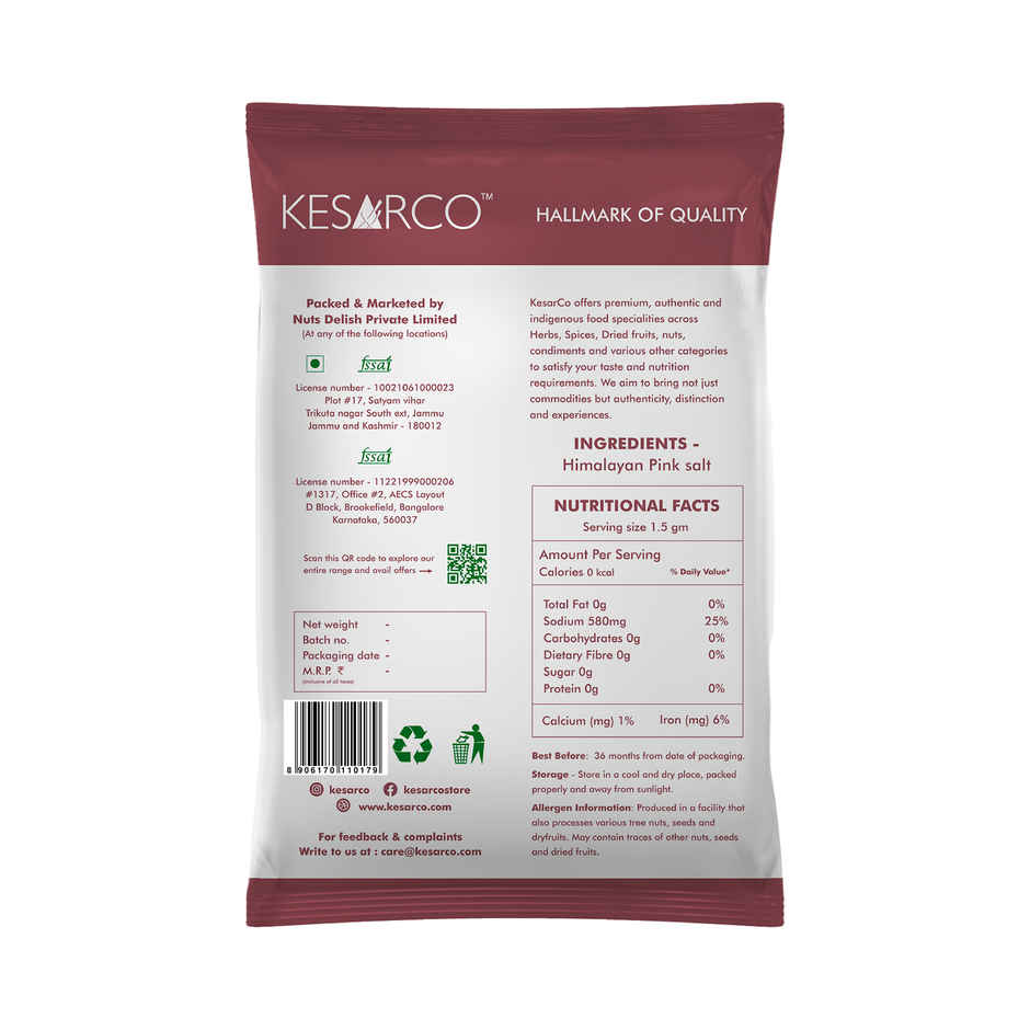 KESARCO Himalayan Pink Salt