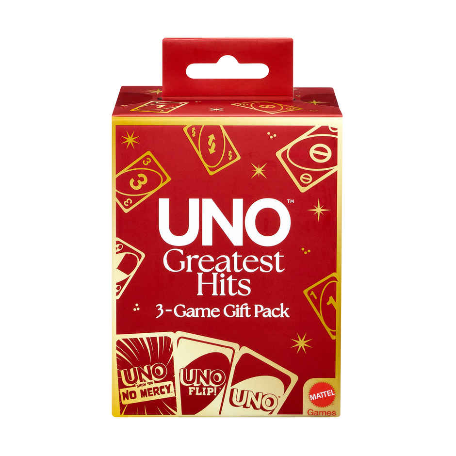 Mattel Games UNO Greatest Hits Gift Pack with 3 Card Games