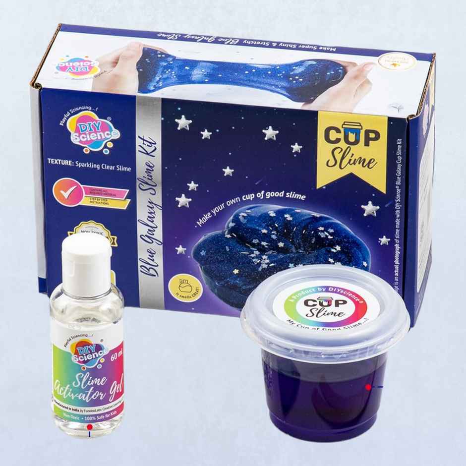 Wembley Blue Galaxy Fluffy Slime Kit - Creative Slime Making Kit for Kids 8+