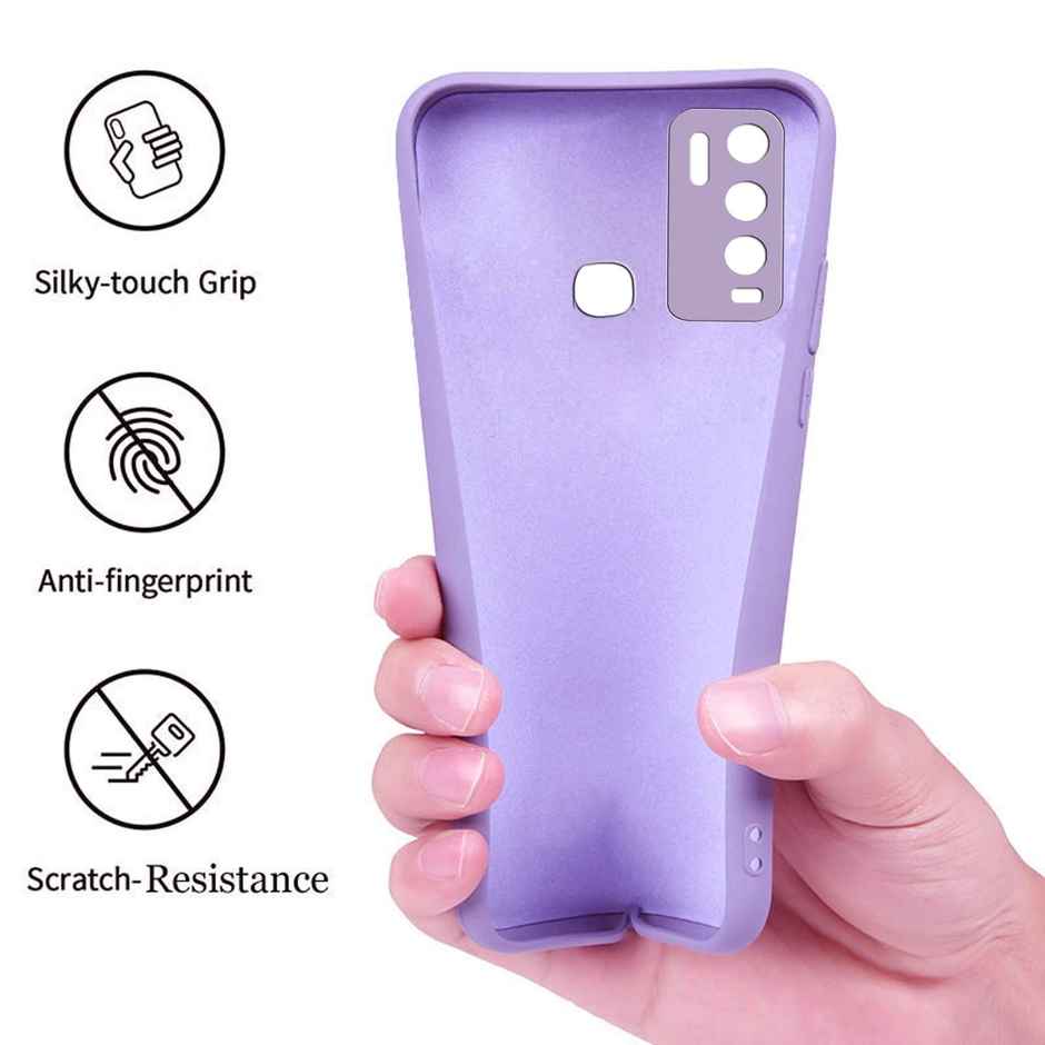 Artistque Case For Vivo Y50 / Vivo Y30 Back Cover - Plain Liquid Silicone Cover