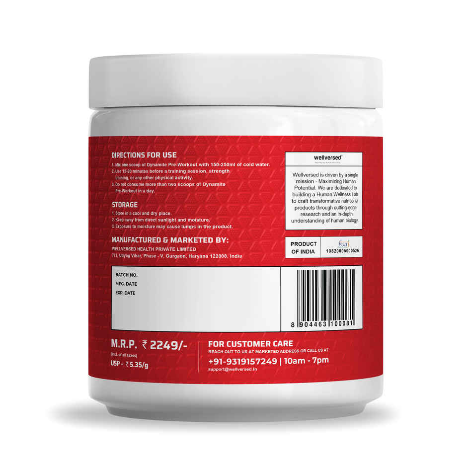 Dynamite Pre-Workout (30 Servings) Valencia Orange