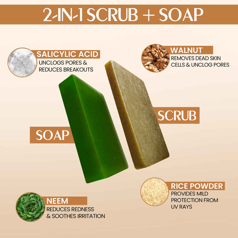 Indian Secrets Scrub Soap | Salicylic Acid & Neem