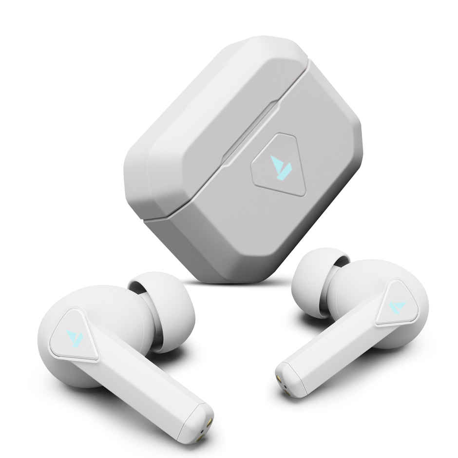 boAt Immortal 150 TWS Earbuds with Beast Mode(40ms Low Latency), 40 HRS Playback & ENx Technology Bluetooth - White Sabre