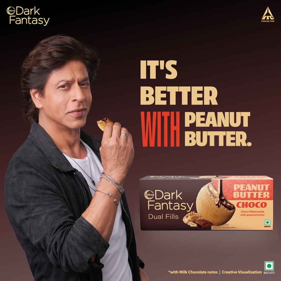 Sunfeast Dark Fantasy Peanut Butter Choco Dual Fills Biscuit