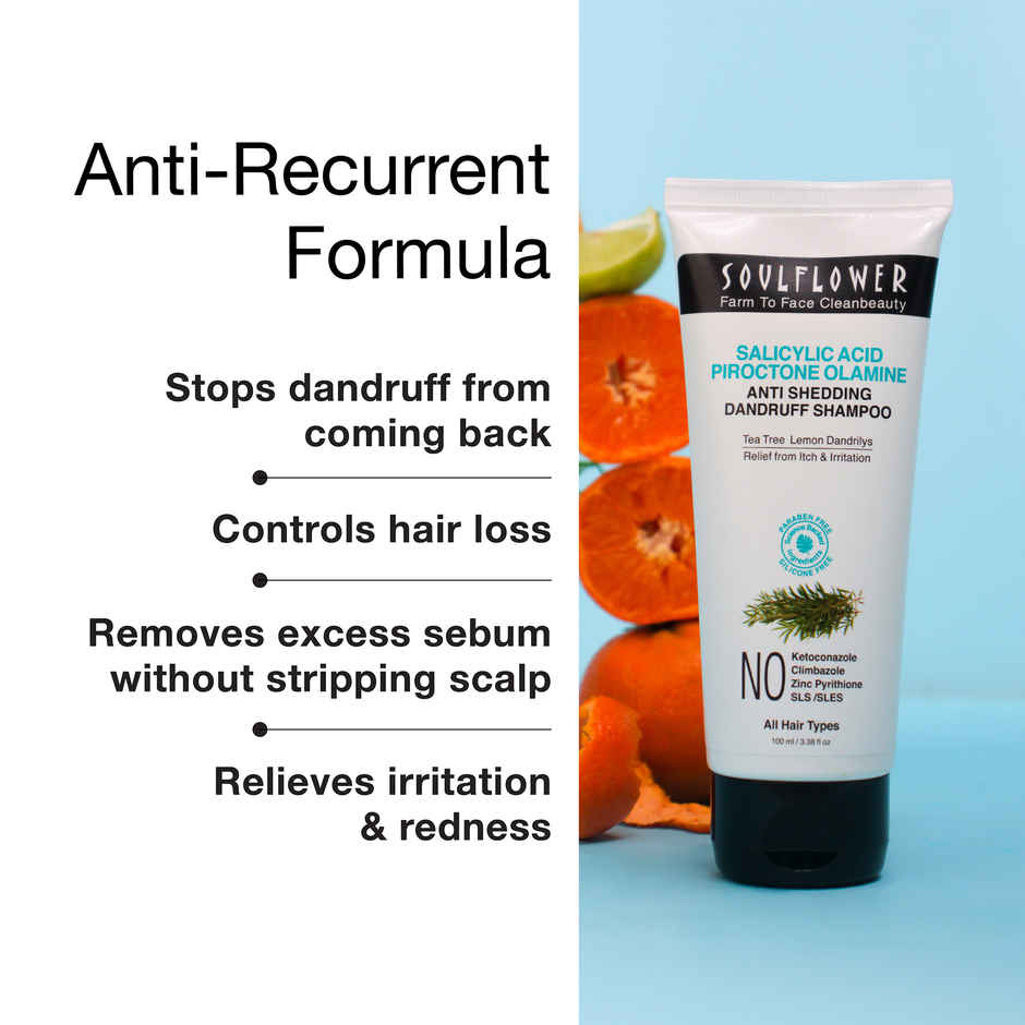 Soulflower Anti Shedding Dandruff Shampoo