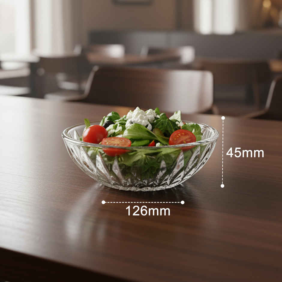 Ocean Diamond Glass Bowl (5inch, 6Pcs)