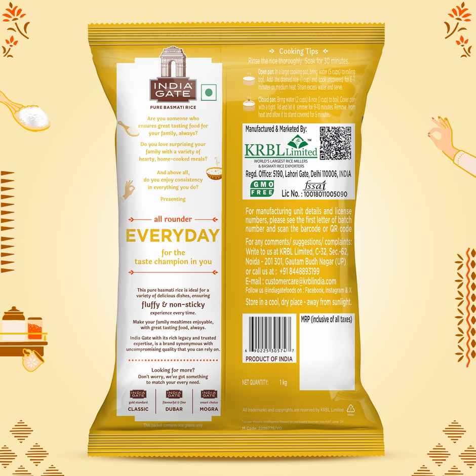 India Gate Everyday Basmati Rice | Medium Grain