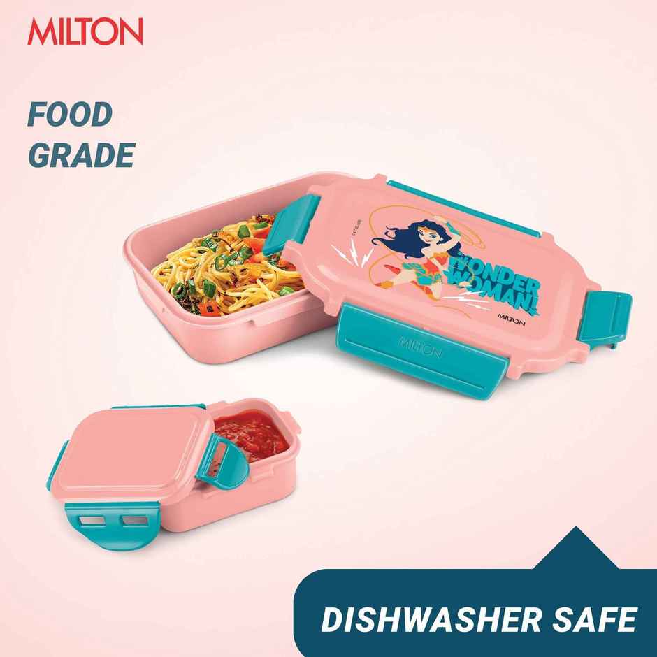 Milton Sherry Kids Tiffin Lunch Box | 520 ml | Pink | DC