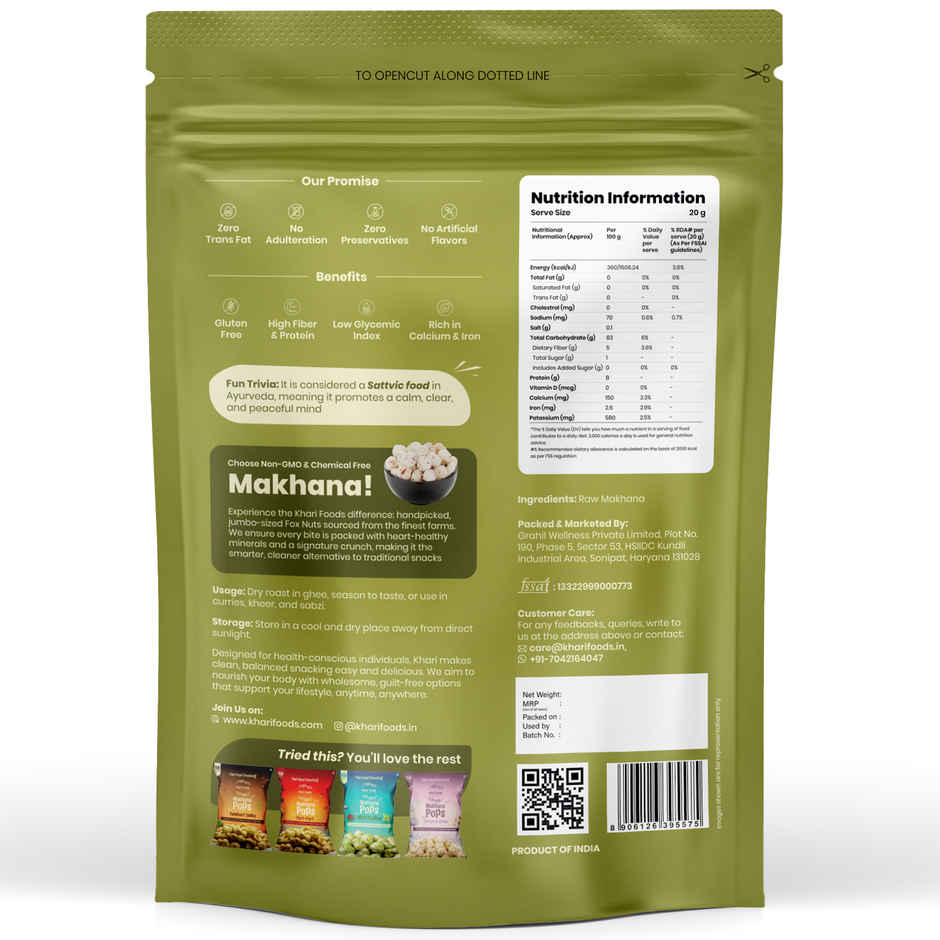 Khari Foods Phool Makhana / Fox Nuts | Premium Dry Fruits Combo 