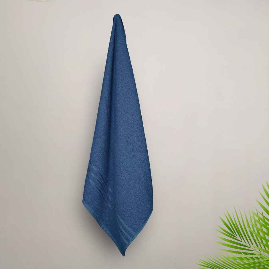 Mytrident Cotton Bath Towel | 400 GSM | Towels for Bath - New Navy