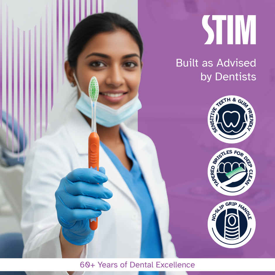 STIM Silky Ultra Soft Toothbrush Extra Gentle Bristles
