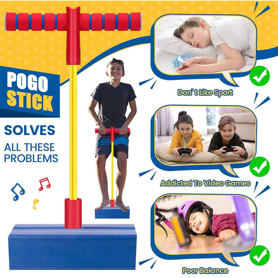 Kidology Pogo Stick Foam Jumping Toy for Kids