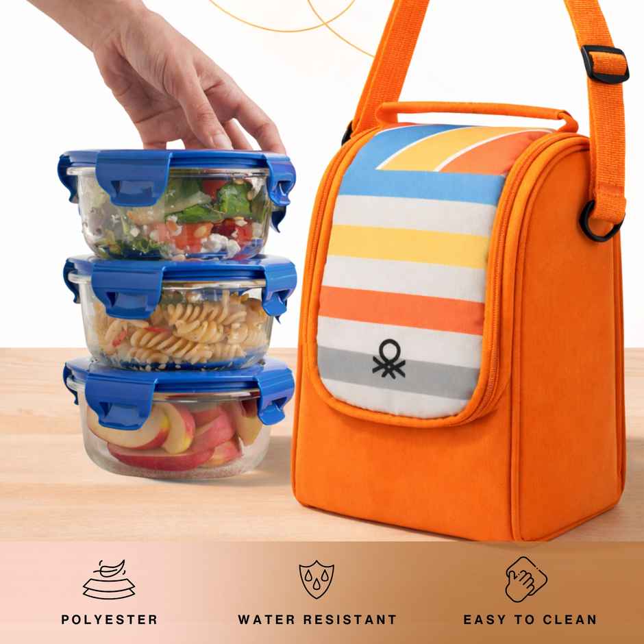 United Colors of Benetton Lunch Bag | Digital Print | Orange