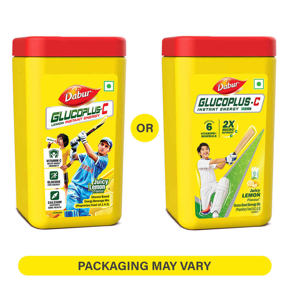 Dabur Glucoplus-C Lemon Instant Energy Glucose Powder