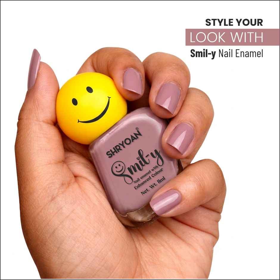Shryoan Smily Nail Enamel with Enhanced Colour | Dusty Lavender