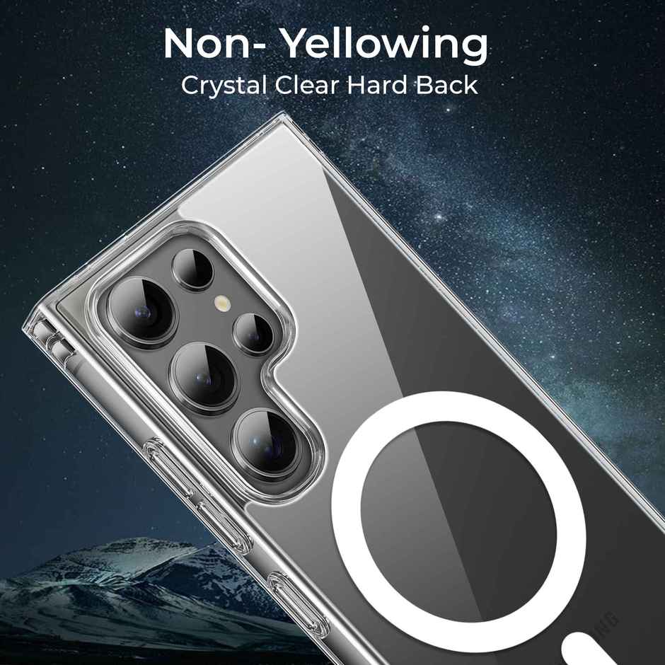 Artistque Case for Samsung Galaxy S24 Ultra 5g Back Cover - Transparent Clear Magsafe