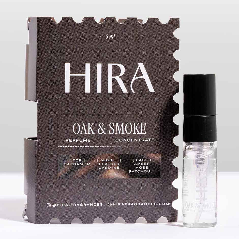 HIRA Oak & Smoke Eau De Perfume Mini | for Men with Leather & Cardamom Notes