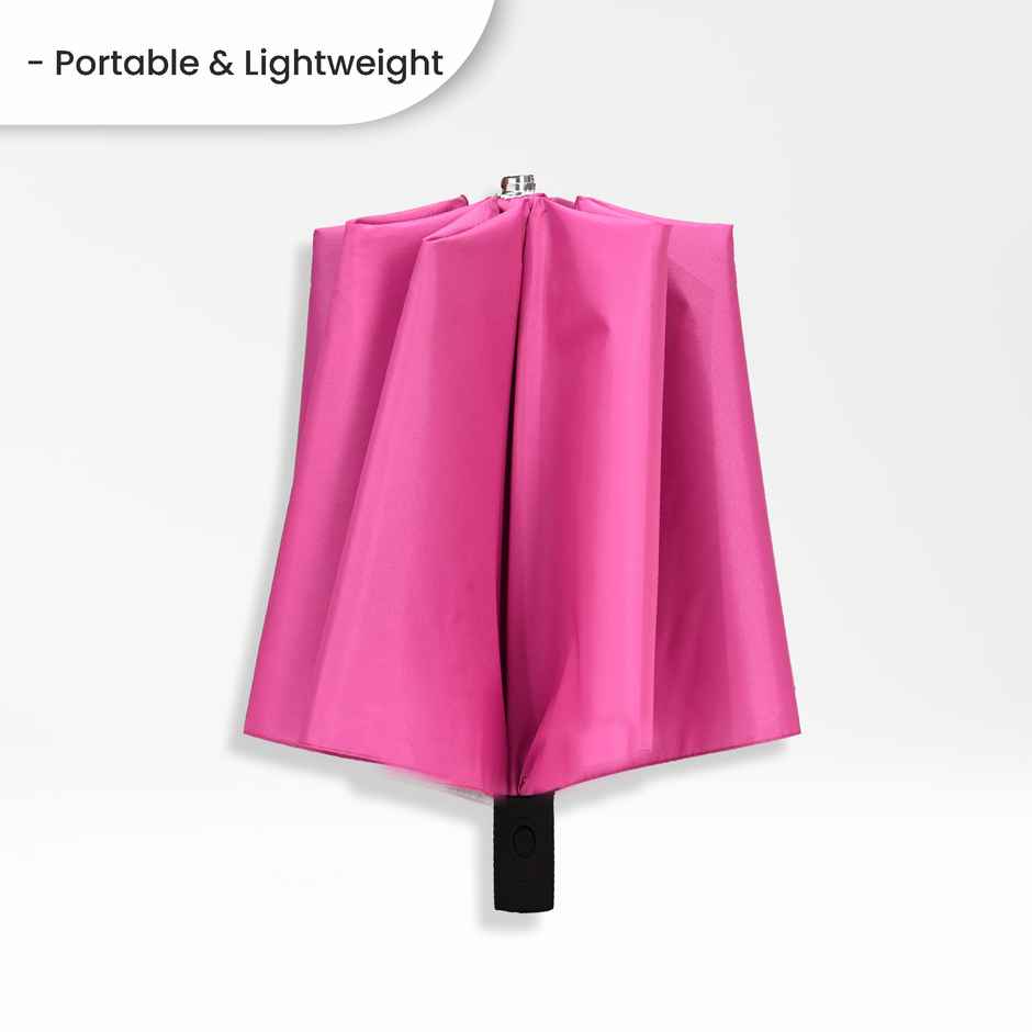 EUME Leatrix 21 Inch 2 Fold Auto-Open Lemon Umbrella | Pink