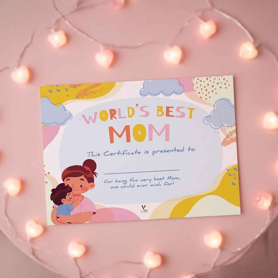 World's Best Mom Certificate | Vibebling