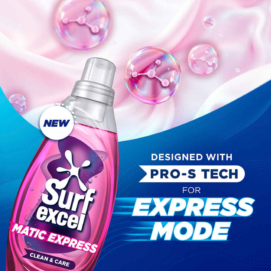 Surf Excel Matic Express Clean & Care (830ml) & Comfort Perfume Deluxe Elixir (1.8L) Combo