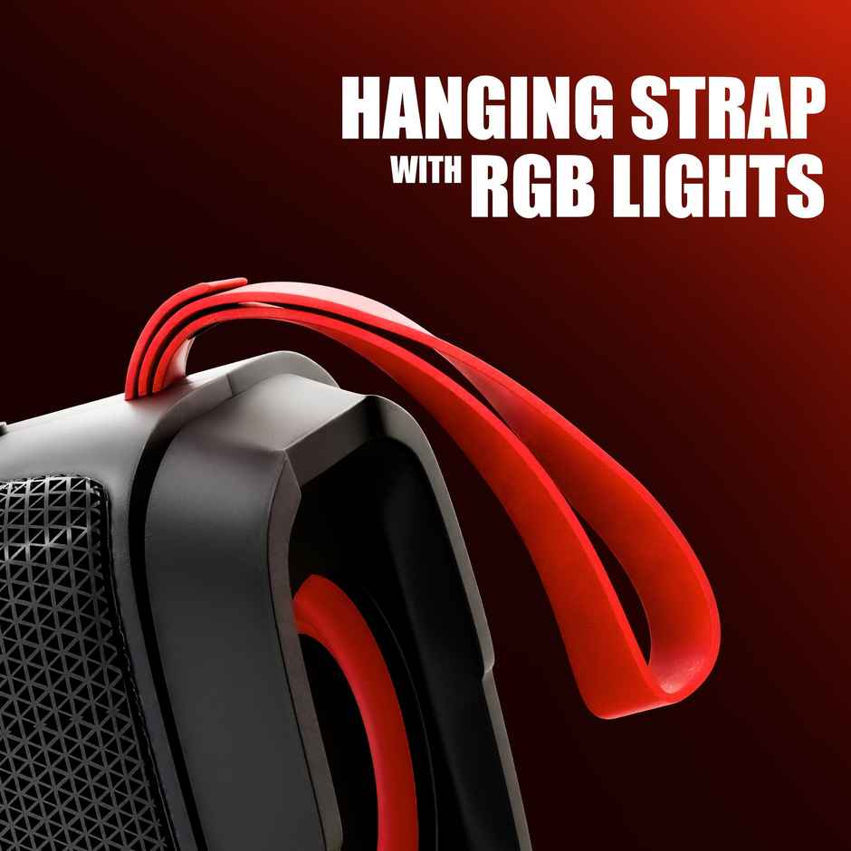 UBON 10W SP-46 BT Speaker, 1200 mAh Battery , Upto 10 Hrs Playtime, RGB lights, BT V5.3 (Black)