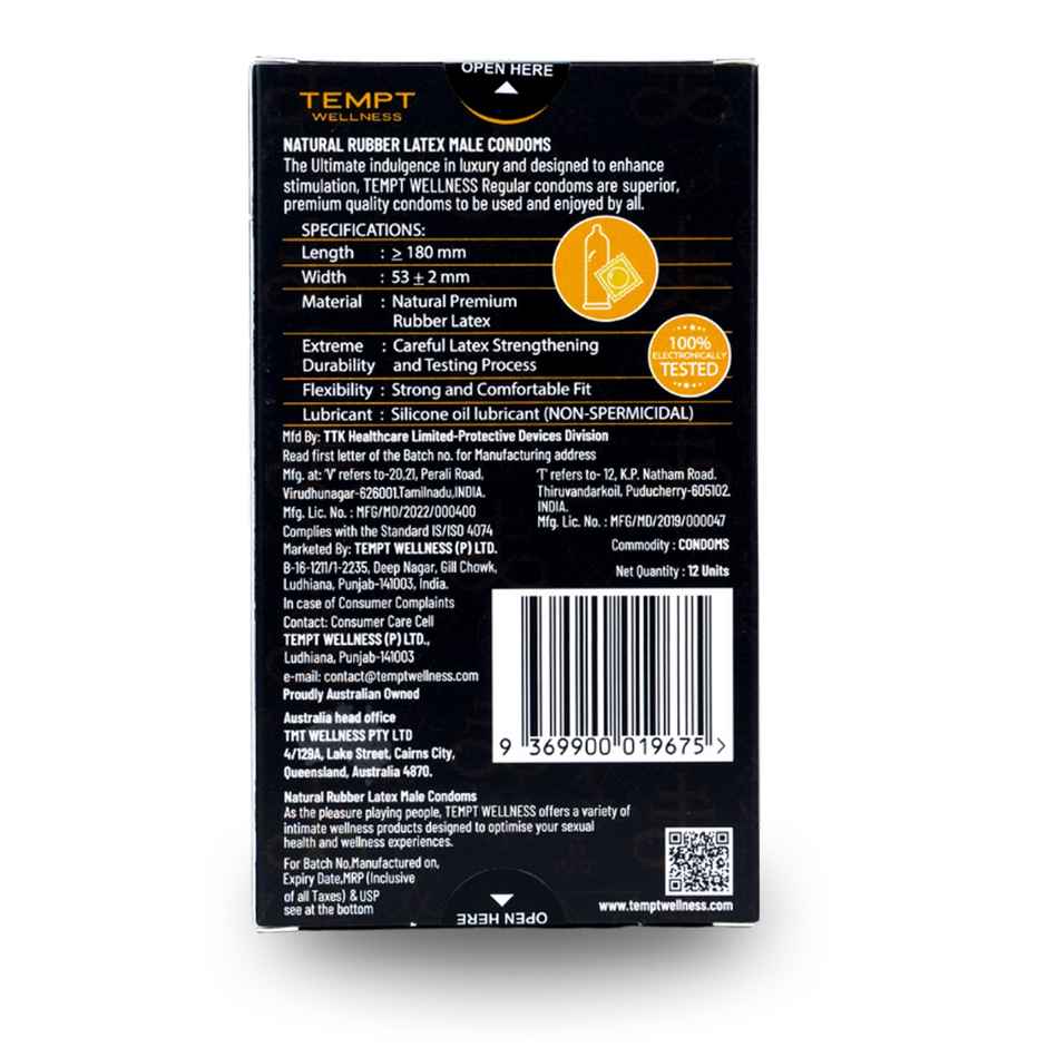 Tempt Regular Condoms | Premium Natural Latex | Australian-Owned