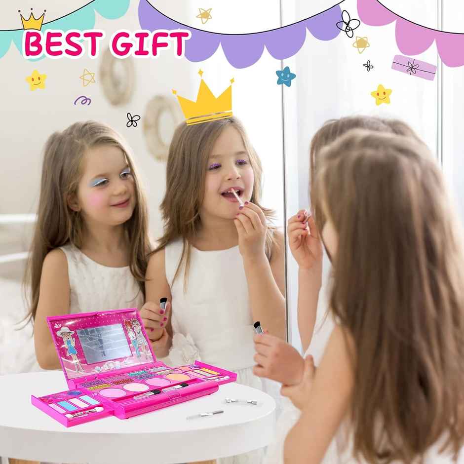 Kidology Makeup Kit for Girls | Unicorn Toy for Girls | Non-Toxic Washable Cosmetic Set for Girls