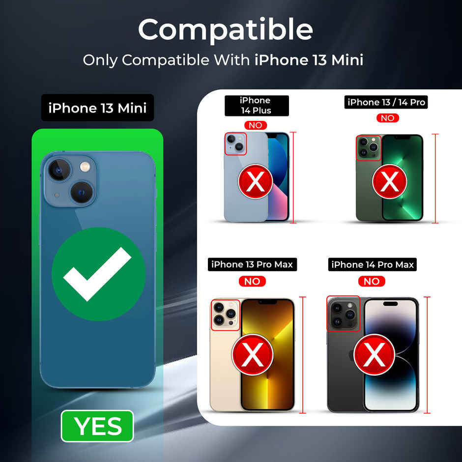 Artistque Case for Iphone 13 Mini Back Cover - Transparent Clear Magsafe