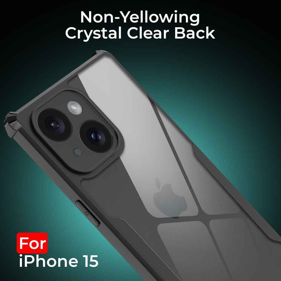 Artistque Case For iPhone 15 Back Cover | Transparent Shockproof TPU Cover